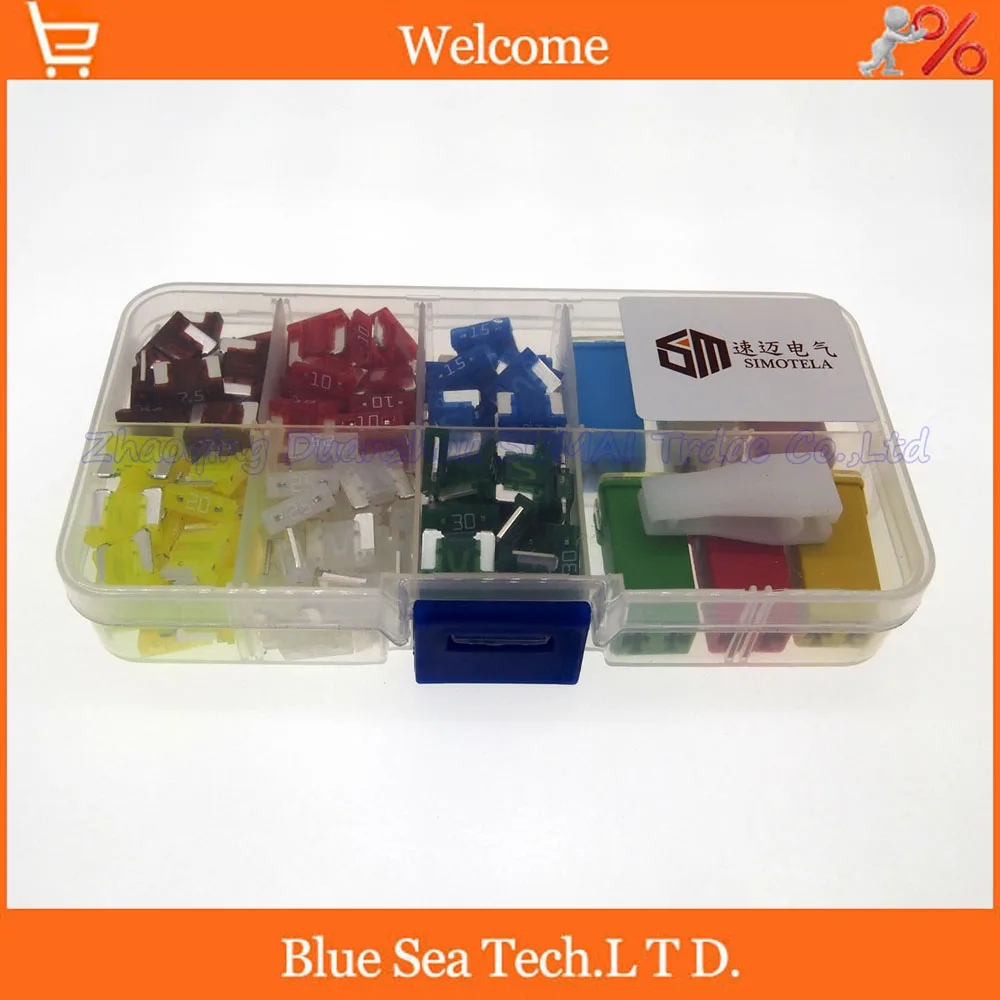 

157pcs 12 models Original New 4S store 7.5A to 60A Mix Auto fuse Kit with transparent box+Extractor for Audi BMW TOYOTA VW etc.