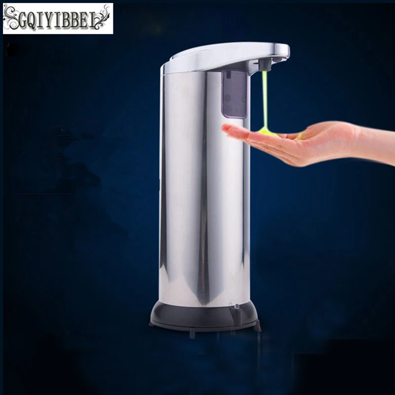 Stainless steel Casing induction type Liquid Soap Dispenser Kitchen ABS Electroplated Automatic Smart sensor |