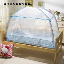 Открытый детский кемпинговый тент с застежкой-молнией, детская кровать, москитная сетка, детская колыбель для кроватки, переносная Складная мелкая сетчатая кровать, навес