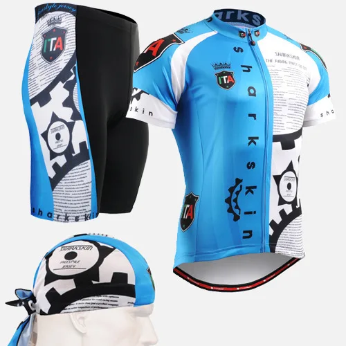 

2016 cycling sets iam New blue short sleeve Pro Cycling Jerseys Set Polyester spandex mens clothing Quality Bicycle Clothes