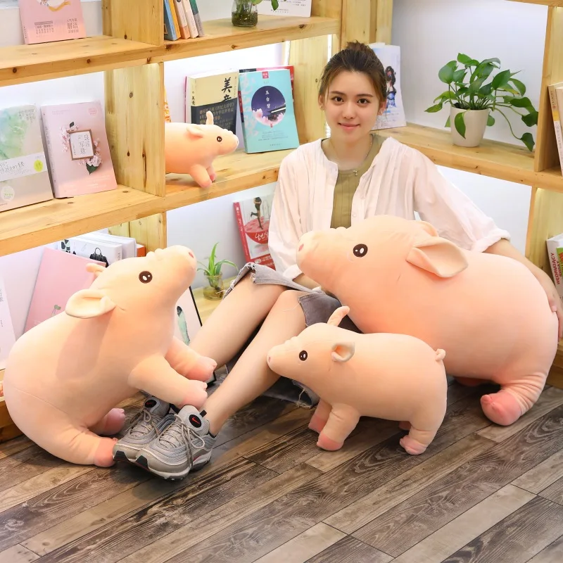 MIAOOWA 1PC 25/45CM Lovely Simluation Pig Plush Doll Cute Animal Pig Toy Soft Pillow Kids Doll Toy Birthday Gifts For Children