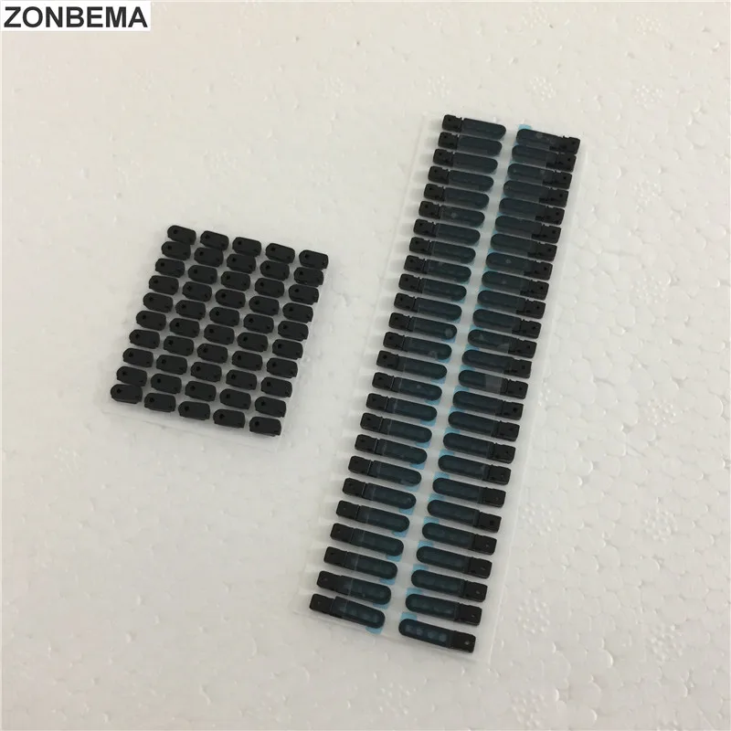 

ZONBEMA 5pcs/lot Original New dock Anti Dust-Proof Grill Mesh Net With Rubber Gasket Adhesive Glue For iPhone 6S 4.7"