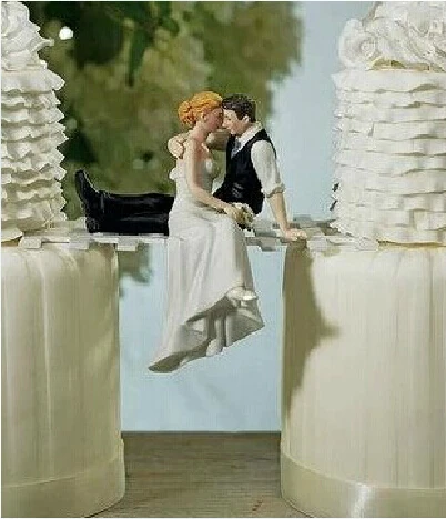 Романтический образ любви невесты и жениха Свадебные статуэтки на верхушку торта для Свадебные украшения заготовки