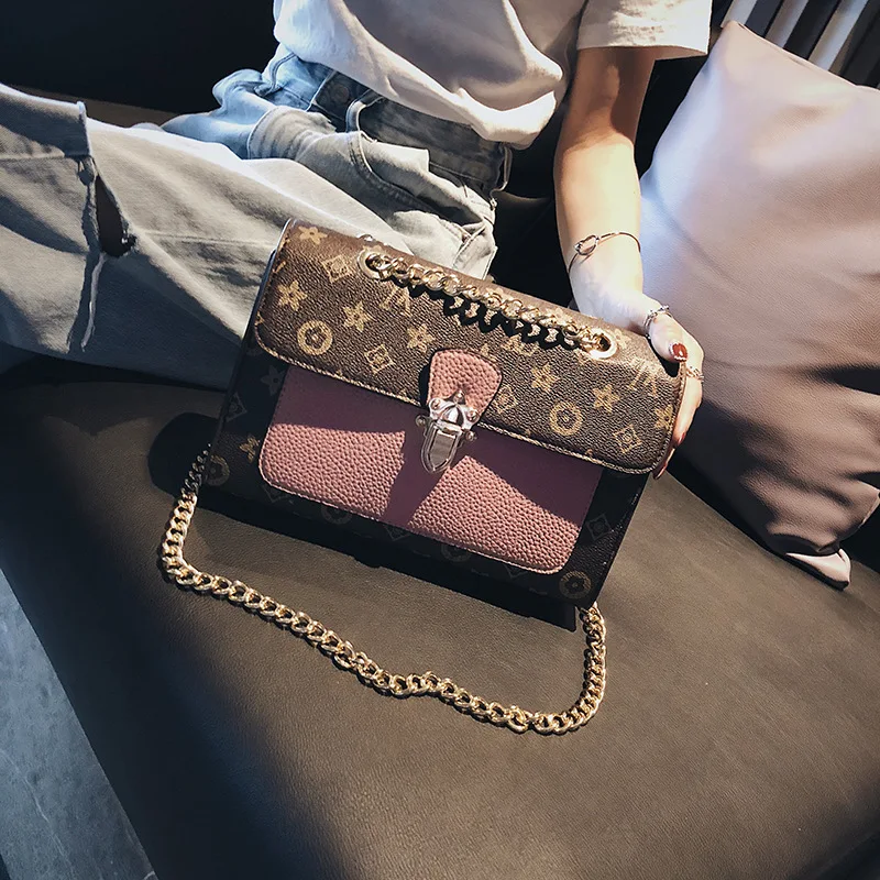 

Ladies'Brown Handbag Recreational Handbag Letter Printed High Capacity Ladies' Single Shoulder Bag Monogram Lady Big Red/Bend Co