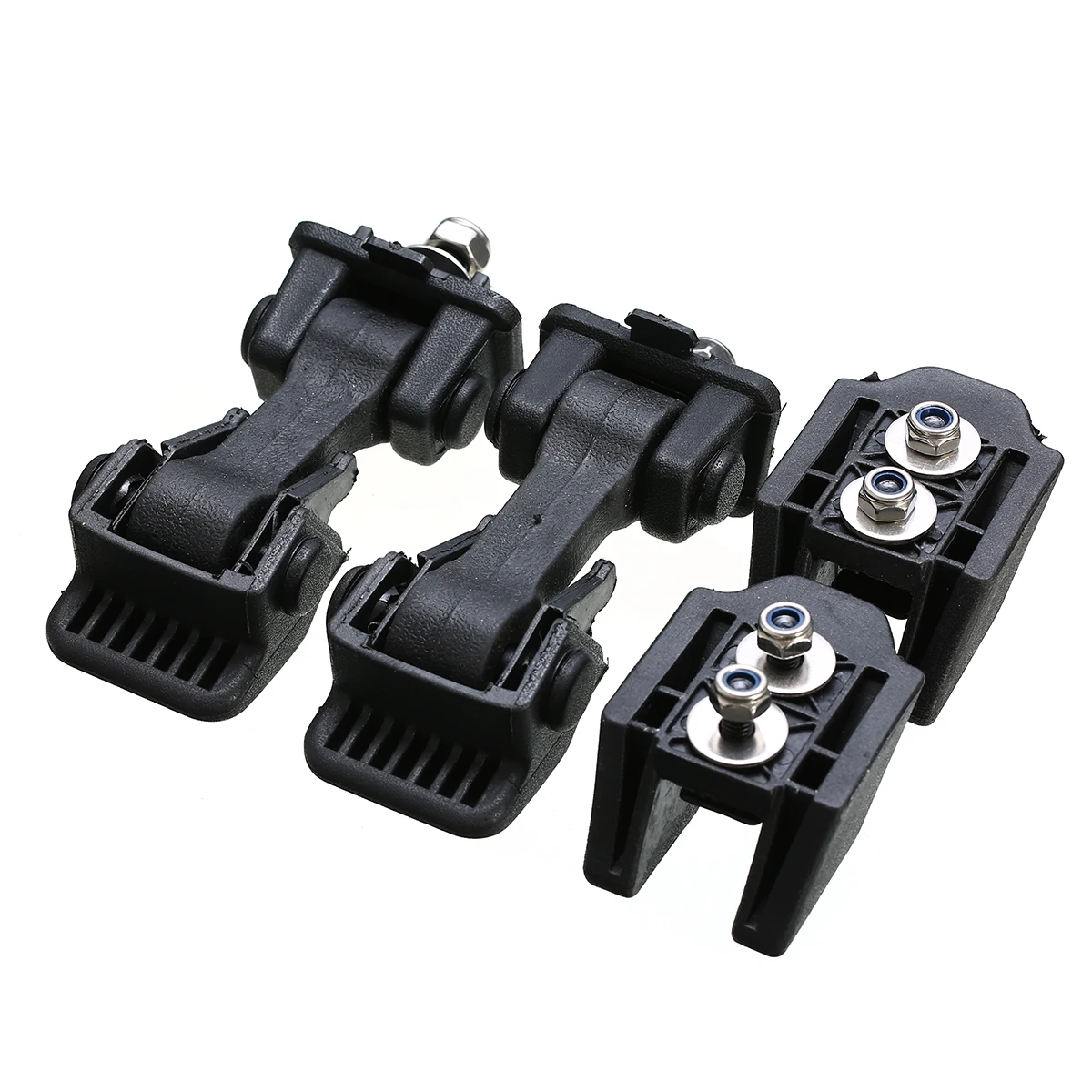 

For Jeep Wrangler 97-06 Auto Black ABS Engine Lower Hood Latch Upper Hood Catch Bracket High Quality