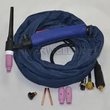 WP-17FV с воздушным охлаждением 12 футов 150 Ампер TIG сварочный фонарь в комплекте с гибкой и клапанной головкой в европейском стиле