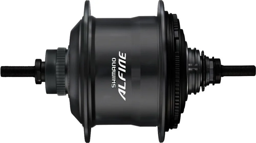 Катушки Shimano Alfine велосипед ступицы заднего колеса передач 135X187 мм черный/Серебряный SG-S7001-11 дисковые тормоза Центральный замок 11-Скорость велосипеда Запчасти