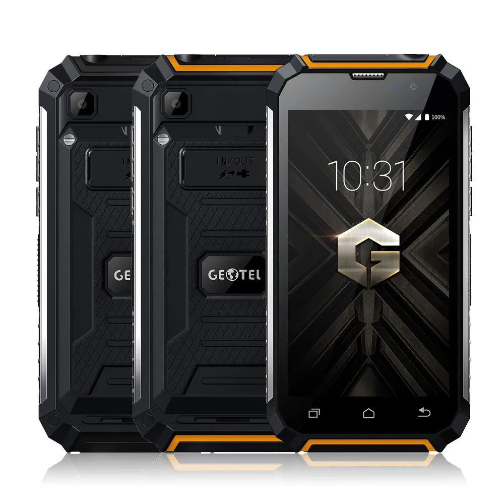Geotel G1 смартфон 3g WCDMA MTK6580A четырехъядерный 2 ГБ ОЗУ+ 16 Гб ПЗУ Android 7,0 внешний аккумулятор 5," 8MP 7500 мАч мобильный телефон