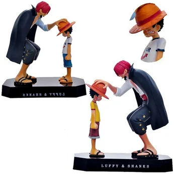 

NEW hot 18cm One piece Akakami no shankusu Luffy Classic memory action figure toys doll collection Christmas toy no box
