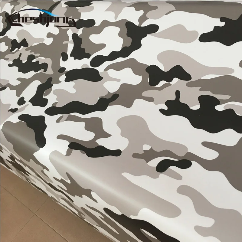 15 Kinds Premium Camo Vinyl Car Wrap Black White Blue Red Green Camouflage Film Sticker For Car Scooter Motorcycle Decoration
