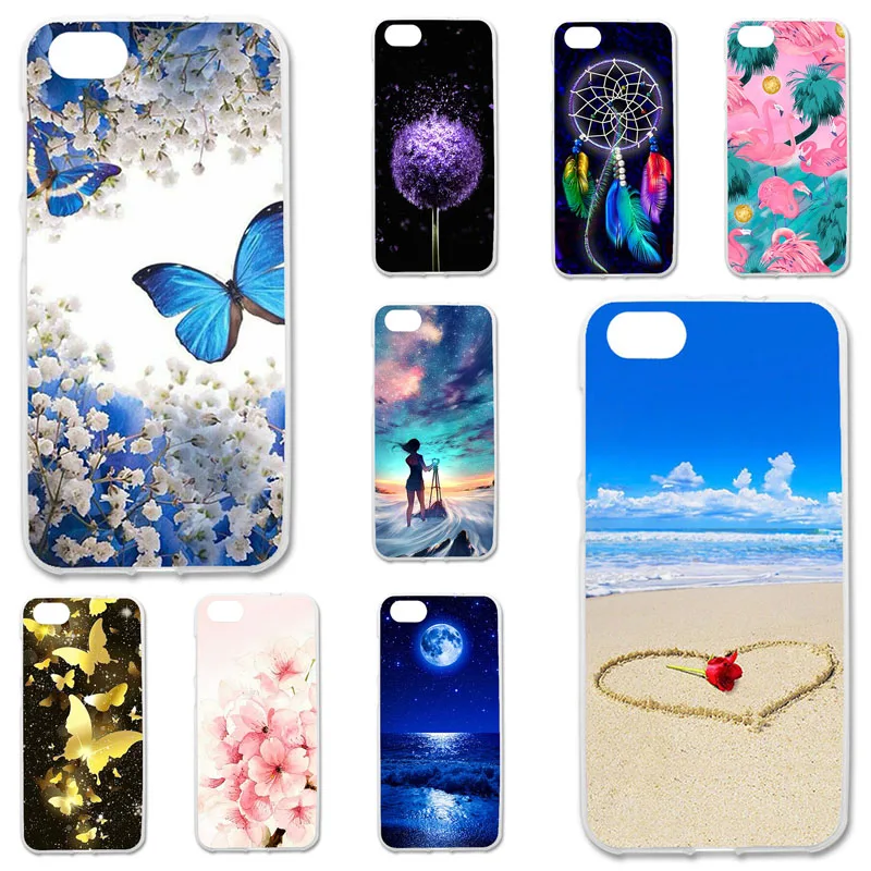 

TPU Cases For ZTE Blade A6 Lite Case Silicone Floral Painted Bumper For ZTE Blade A0622 5.2 inch Phone Cover Soft Back Fundas