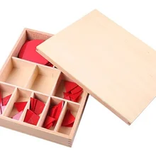 Новые деревянные детские игрушки Монтессори дерево разделите на 1-10 частей обучения образовательный Дошкольный обучение детские подарки