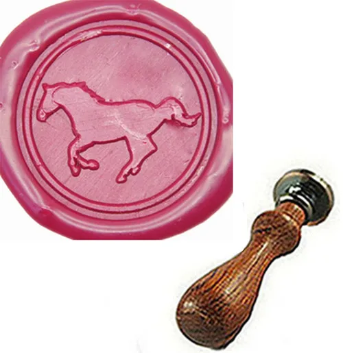 Набор восковой печати, лошадь винтажная сургучная значок комплект печатей восковой набор инструмент подарок, на заказ