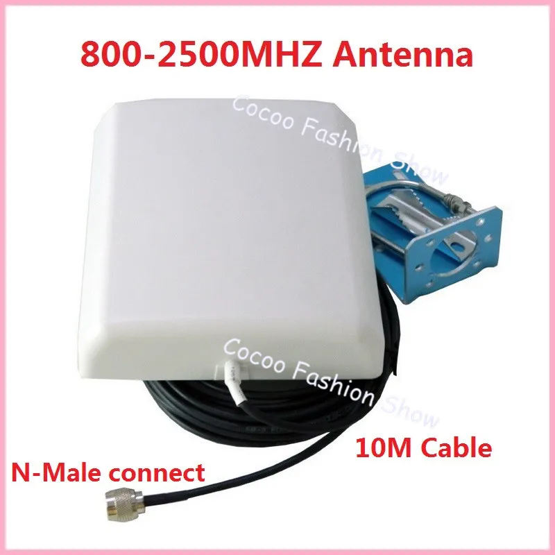

Phonetone 9dBi 800-2500MHz Outdoor Directional Panel Antenna with N-male Connector for Cell Phone Booster / Repeater / Amplifier