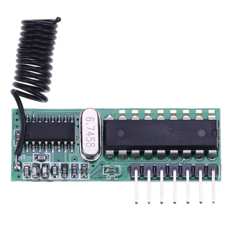 

433Mhz RF Wireless Superheterodyne Decoding Receiver Transmitter Module Kit for Car remote control door switch security alarm