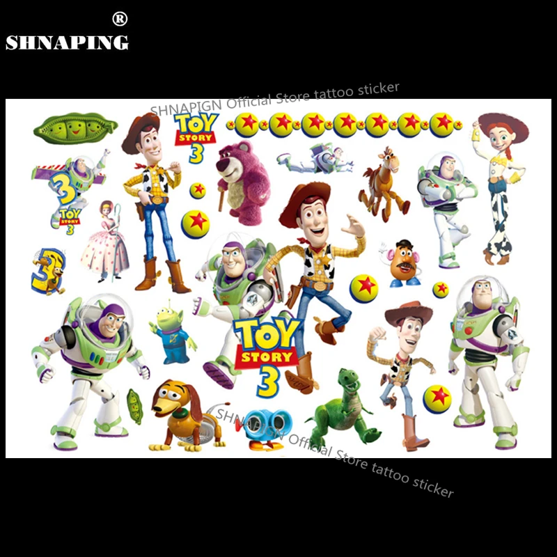 SHNAPIGN قصة لعبة وودي الطنين الطفل المؤقتة الوشم هيئة الفن فلاش لصاقات وشم 17*10 سنتيمتر للماء الحناء تصفيف ملصق SHNAPIGN قصة لعبة وودي الطنين الطفل المؤقتة الوشم هيئة الفن فلاش لصاقات وشم 17*10 سنتيمتر للماء الحناء تصفيف ملصق