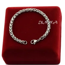 Настраиваемая цепь с плетением "пшеница" 3 мм 5 мм 7 мм мужской женский ювелирный стальной браслет из нержавеющей стали