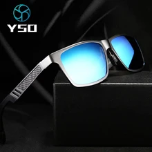 YSO Brand Design Classic Polarized Sunglasses Men Al-Mg Frame Sun Glasses Driving Glasses Square Shades Goggle Eyewear NEW 6560 YSO Brand Design Classic Polarized Sunglasses Men Al-Mg Frame Sun Glasses Driving Glasses Square Shades Goggle Eyewear NEW 6560