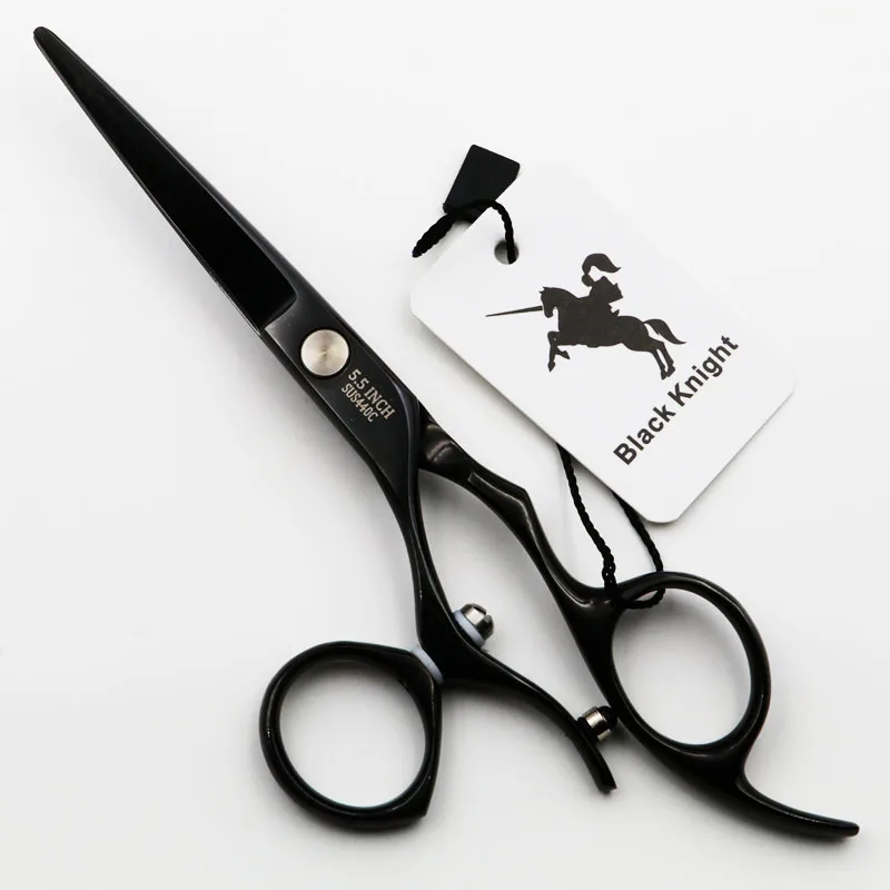 Черный рыцарь 5,5 дюймов поворотные ножницы для стрижки левшей Профессиональные Парикмахерские ножницы вращающиеся ножницы для стрижки