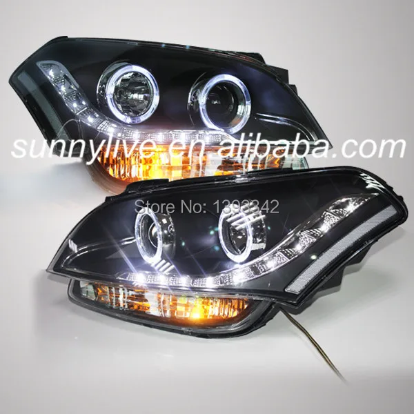 For KIA Soul LED Angel Eyes Head Lamp 2008 2011 Year in Car Light 