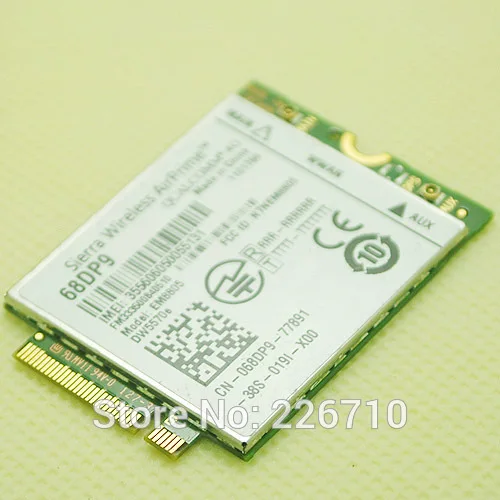 Wifi карта DW5570e EM8805 Sierra Wireless AirPrime 68DP9 M.2 для Dell Venue 8 и 11 Pro # WWAN HSPA + (NGFF) DW5570 DW5570E|card|card
