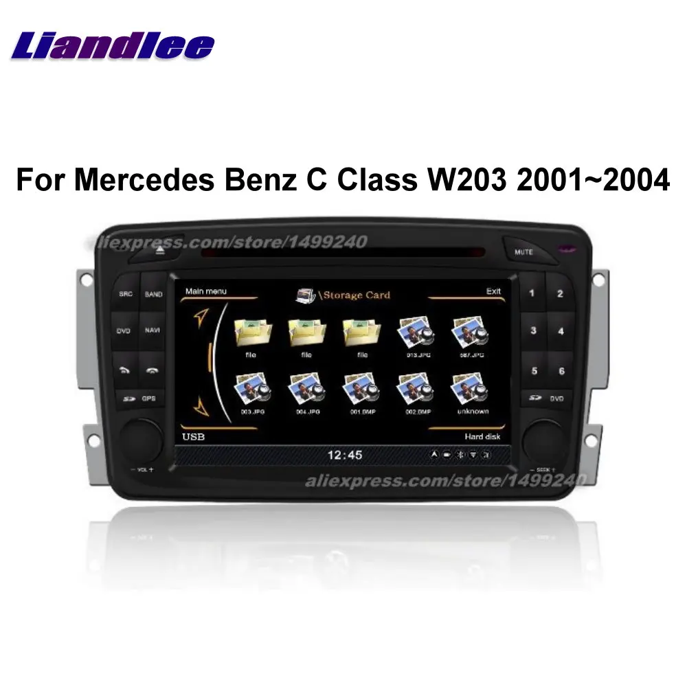 

Liandlee 2din For Mercedes Benz C Class W203 2001~2004 Car Android Radio GPS Maps Navigation player BT WIFI HD Screen Multimedia