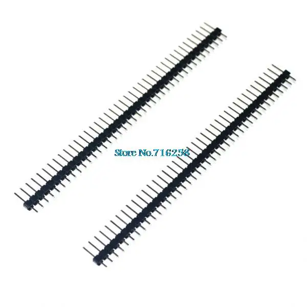 

10pcs 40 Pin 1x40 Single Row Male 2.54 Breakable Pin Header Connector Strip for