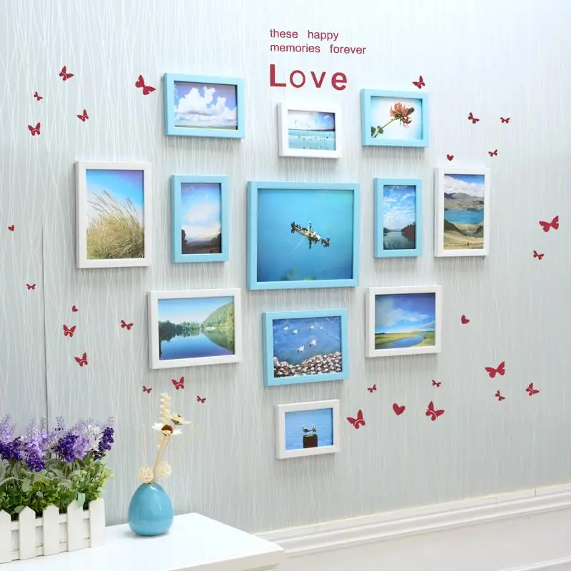 12 шт. DIY фоторамка для украшения дома белая креативная настенная рамка рисования