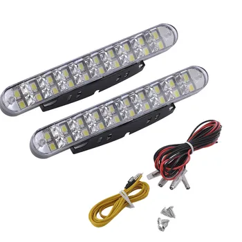 

2pcs Headlight 30 LED Car White DRL Amber Turn Signal Daytime Running Light Daylight for Auto Car SUV Off-Road Pickup Truck ATV