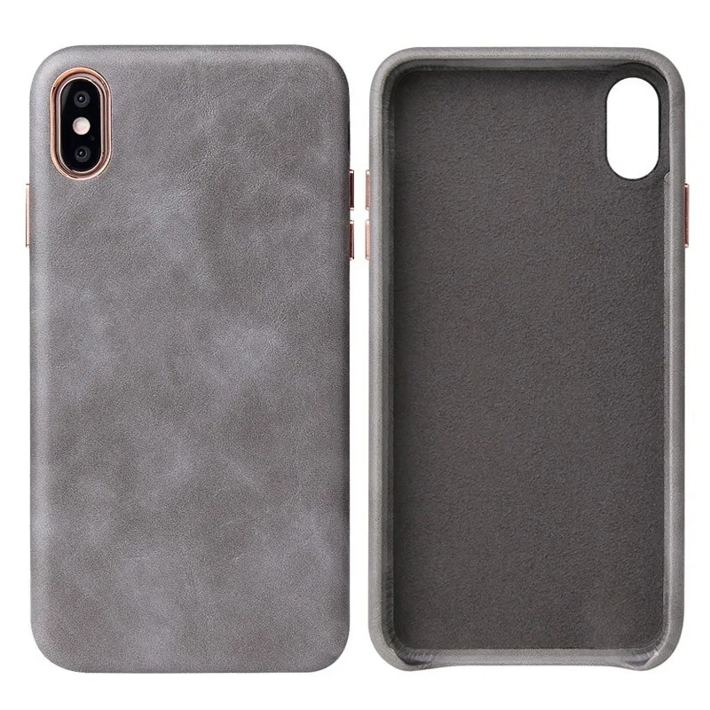 

PU Leather Soft Back Cover For iPhone X XS Max XR Case Phone Case Vintage Cover Cases For iPhone 7 8 Plus 6 Case
