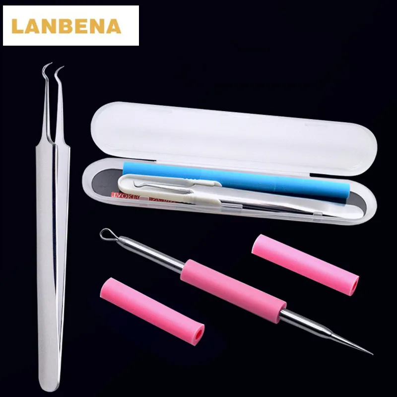 Средство для очищения кожи LANBENA acne с перекрестной иглой экстрактор Пим моющее
