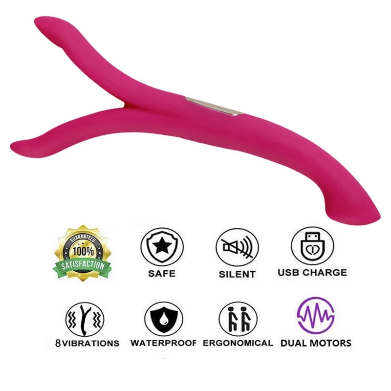IPX5 Waterproof Rabbit Vibrator G spot Massager Multispeed Silicone Dual Motors Vibrators Sex Toys for Woman Magic Wand Massager (12)