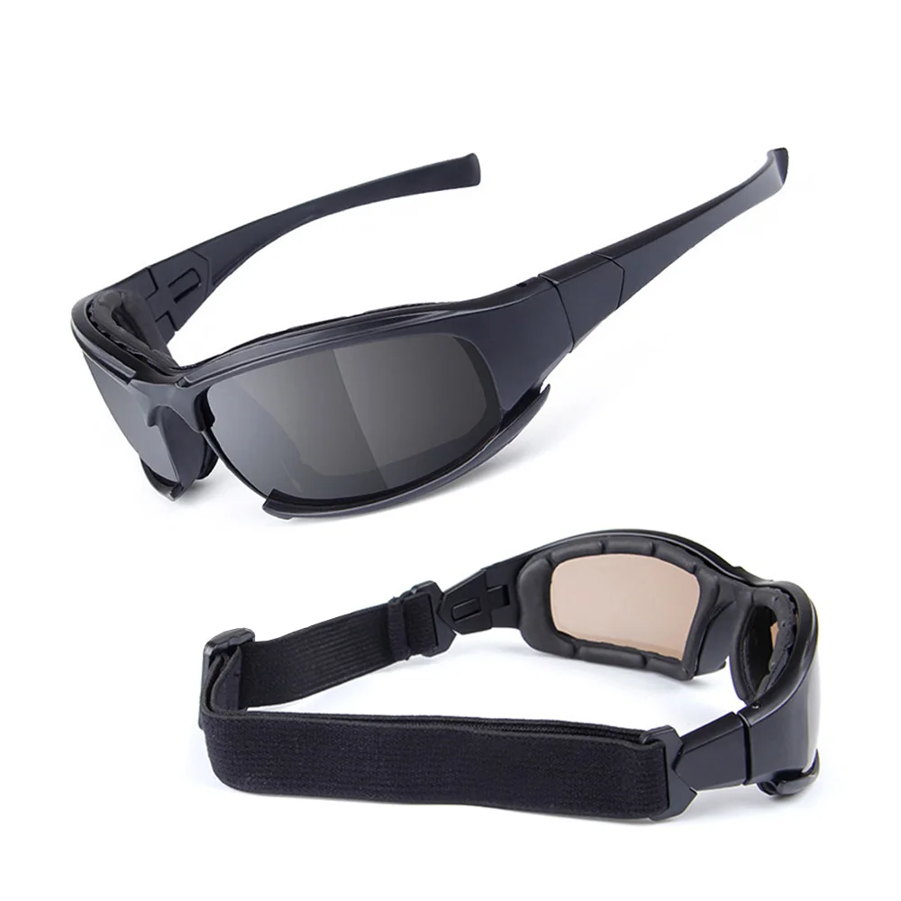 1Set Motorcycle Goggles UV400 Polarized Night Vision Lens Sunglasses