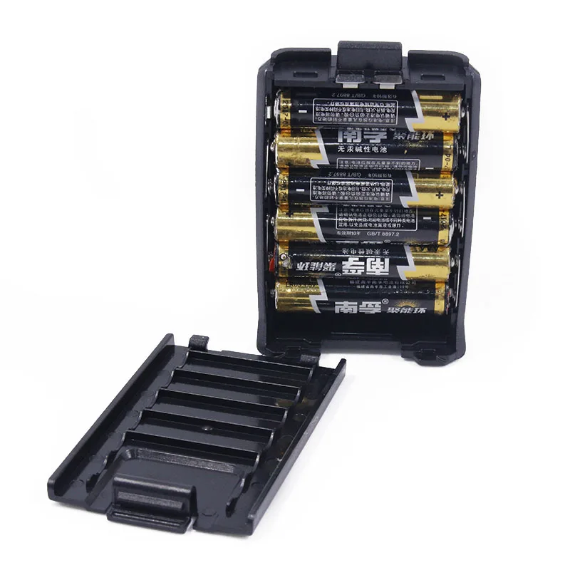 Baofeng UV-5R Батарея чехол ААА корпус черный для FM трансивер Walkie Talkie двухстороннее радио иди и болтай Walkie Talkie Baofeng DM-5R UV-5R UV-5RA UV-5RE плюс серии