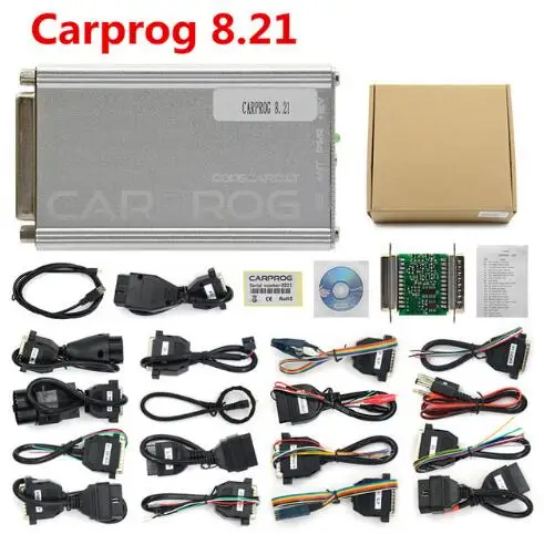 portable car battery charger Carprog Original Full Version V8.21 V10.93 Adapter Programmer Reset IMMO Repair Tool With Keygen Online Free Shipping best car inspection equipment Code Readers & Scanning Tools