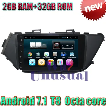 

WANUSUAL 8" Octa Core 32G 2G RAM Android 7.1 Car Video Player GPS Navigation For Nissan Lannia 2015 With BT WIFI 1024*600 Maps