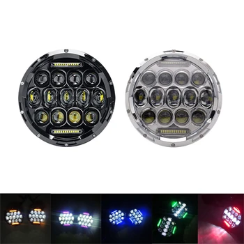 

75W 7'' Led Headlight H4 H13 High Low Beam Round Cars Running Lights for Jeep Lada urban Niva 4x4 For Motorcycle