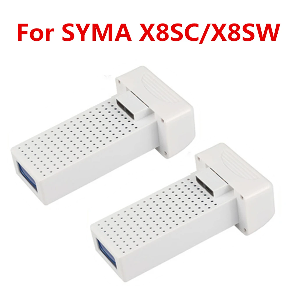

Saleaman 2PCS /Lot for Syma X8SW X8SC RC Quadcopter Battery 7.4V 2000mAh Lithium Battery Quadcopter Drone Longer Fly Time