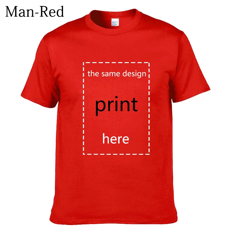 Funny Printed Men T shirt O-neck tshirts Not like the otters Women cotton T-Shirt - Цвет: Men-Red