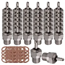 Mxfans 50 x Серебряный RC1: 8 1:10 свечи накаливания для HSP N4 15~ 28 Nitro Двигатели для автомобиля rc автомобиль