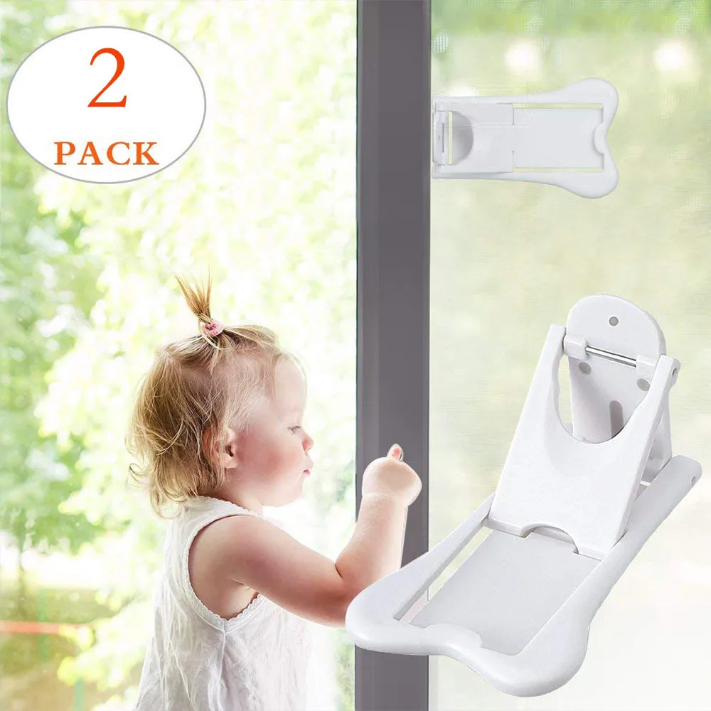 

2Pcs Sliding Door Lock for Child Safety Baby Proof Doors & Closets Childproof your New Arrival Dropshipping
