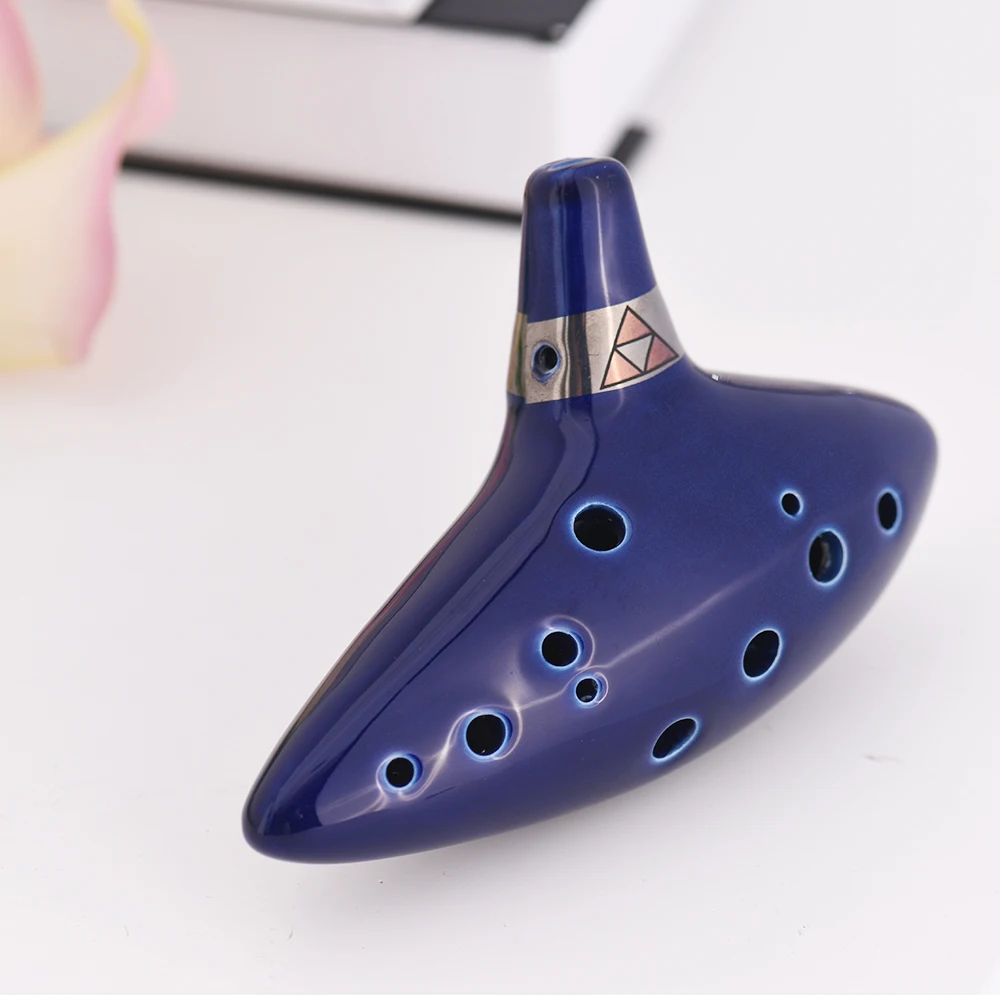 Zerone Instrument à vent Ocarina Ocarina 12 trous en plastique portable  instrument à vent bleu pour débutant professionnel - Achat / Vente flûte  traversière Zerone Instrument à vent 