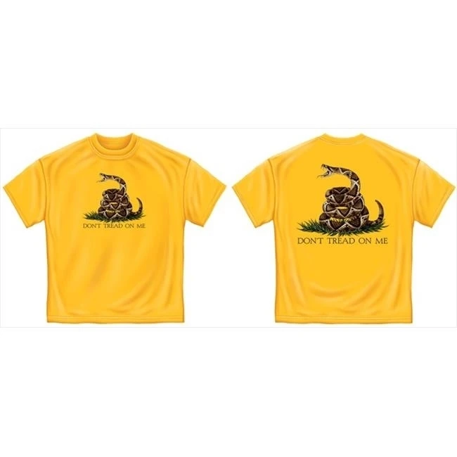 Erazor Bits MM103YS Dont Tread On Me Mens T-Shirt - Gold Small