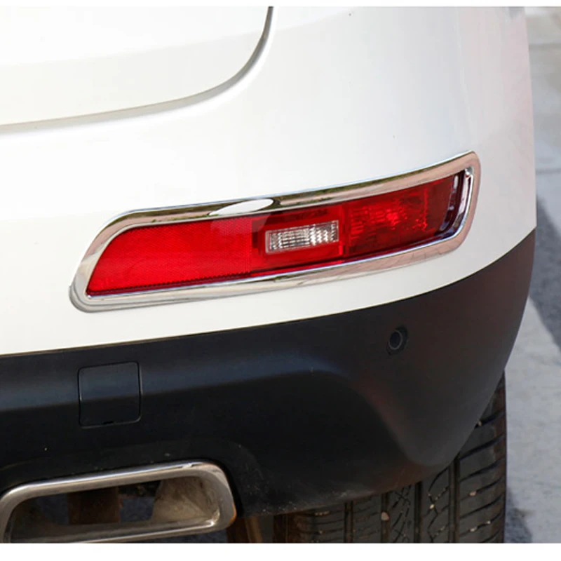 

Free Shipping High Quality ABS Chrome Rear Fog lamps cover Trim Fog lamp shade Trim For JAC Refine S5