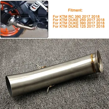 

For KTM DUKE 390 250 125 Duke RC 390 RC390 2017 2018 Motorcycle Moto Exhaust Muffler Mid Middle Pipe Slip-on