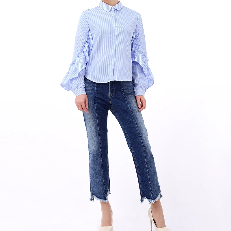 Trouser Summer Casual Zipper Qq127 Stretch Spring Pants Womens Pocket Elastic Fashion New Straight Miaoqing2018 Regular Jeans U4B66z