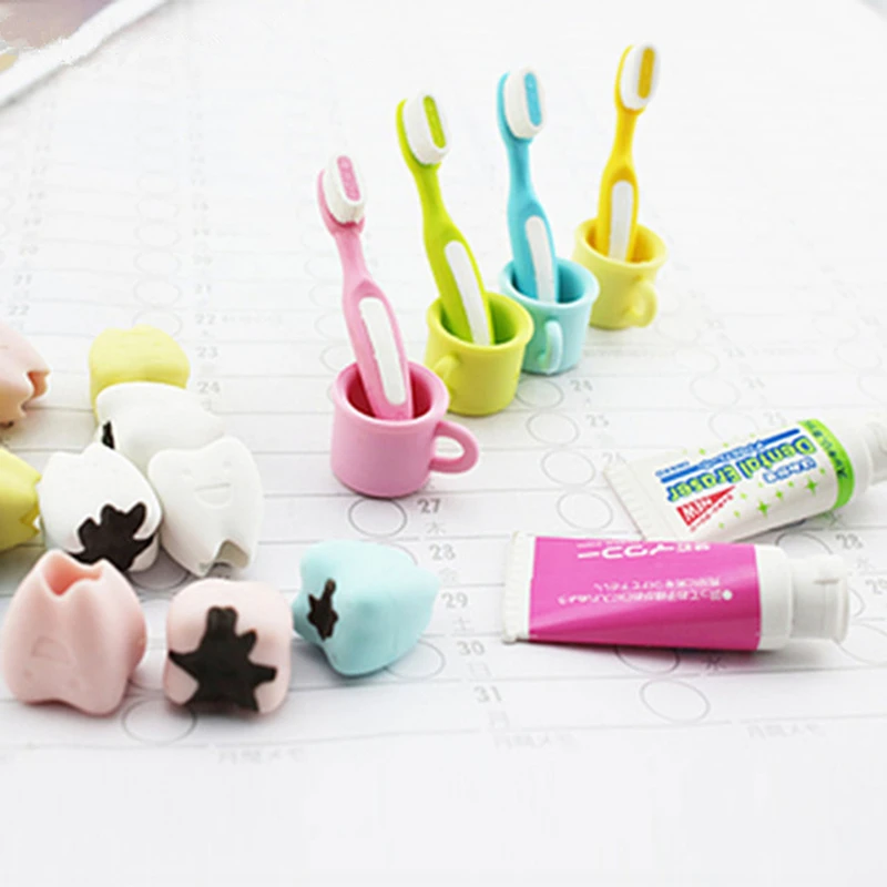 

Novelty Rubber Correction Supplies Creative Cartoon Eraser For Kids Student Office & School Supplies, 1 Set