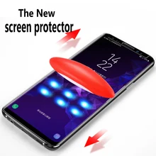 For Samsung Galaxy S9 plus s10 full glue tempered glass UV Nano Liquid protective film for