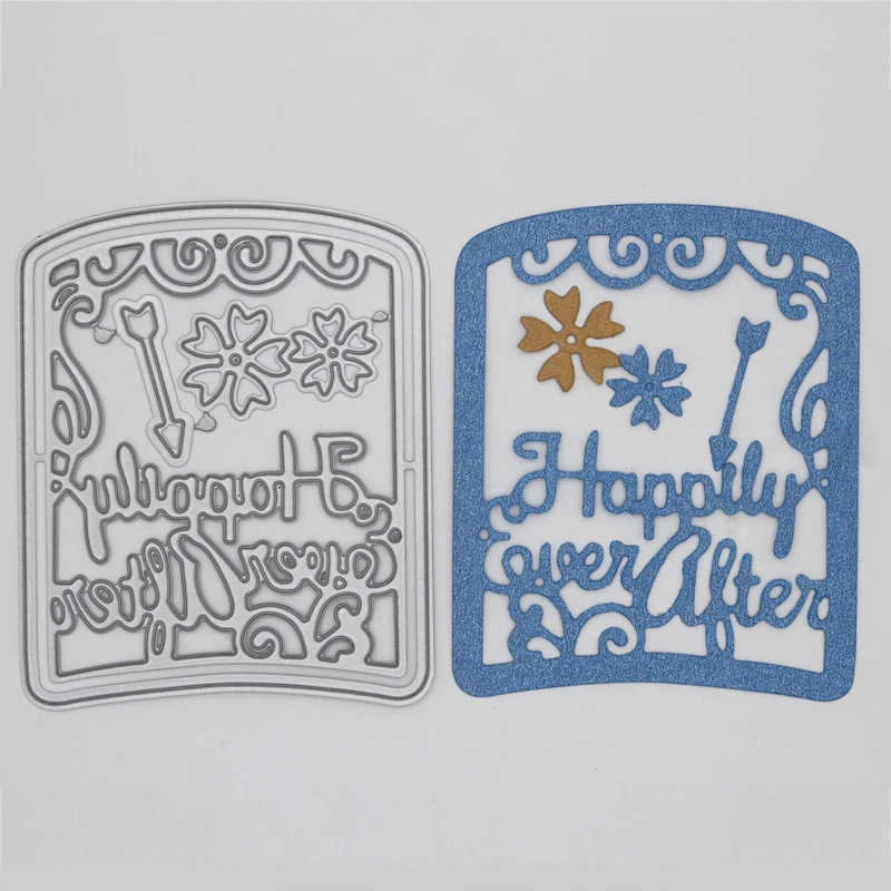 

Happy Letters Metal Cutting Dies For DIY Scrapbooking Embossing Photo Album Paper Cards Decorative Crafts 85*68 mm
