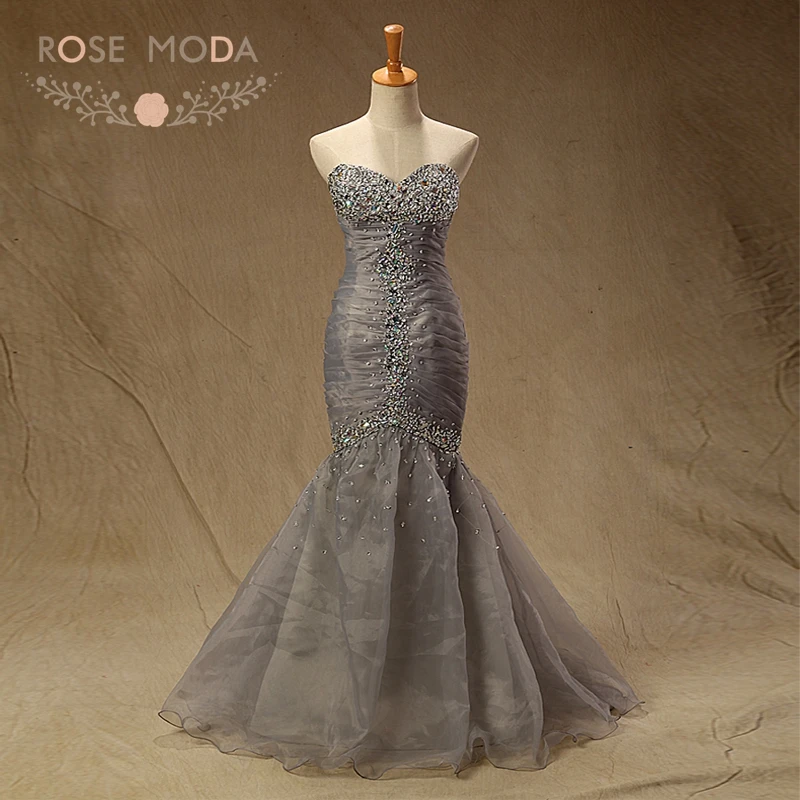 strapless mermaid gown